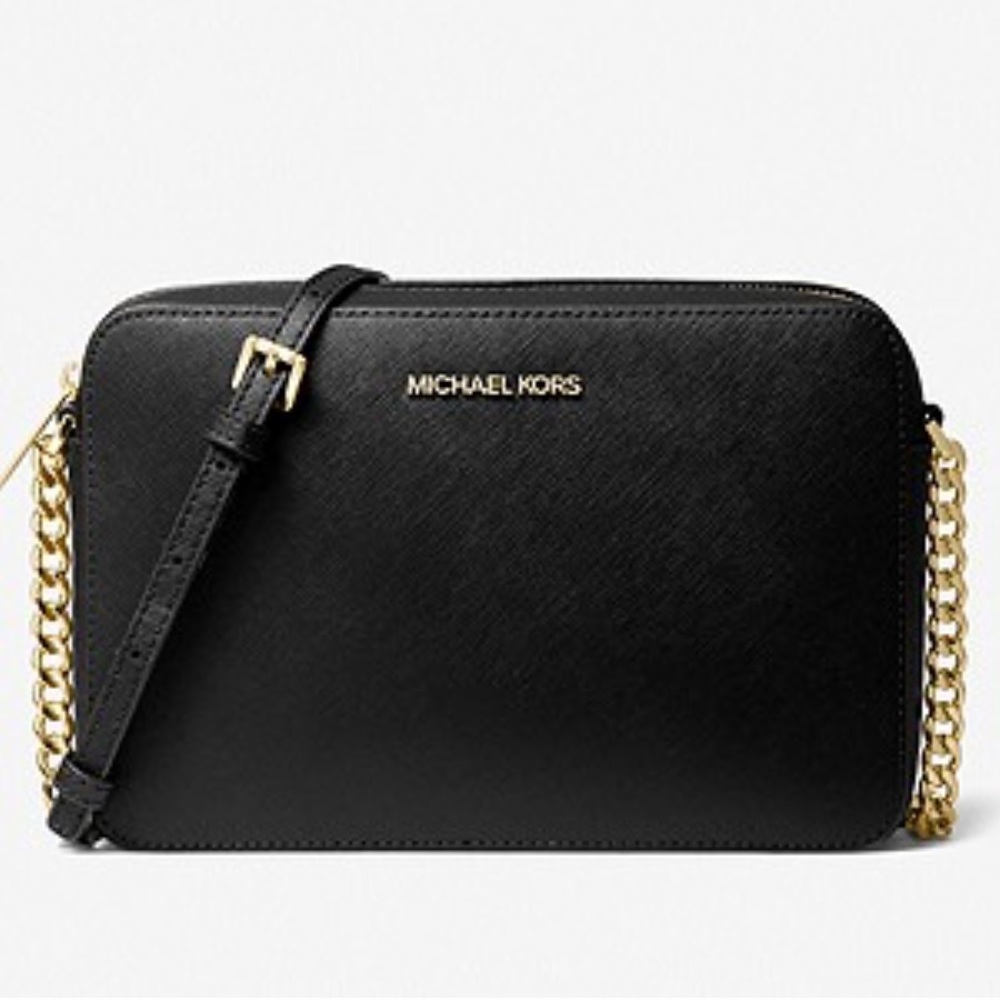 Michael Kors Large Saffiano leather crossbody bag.